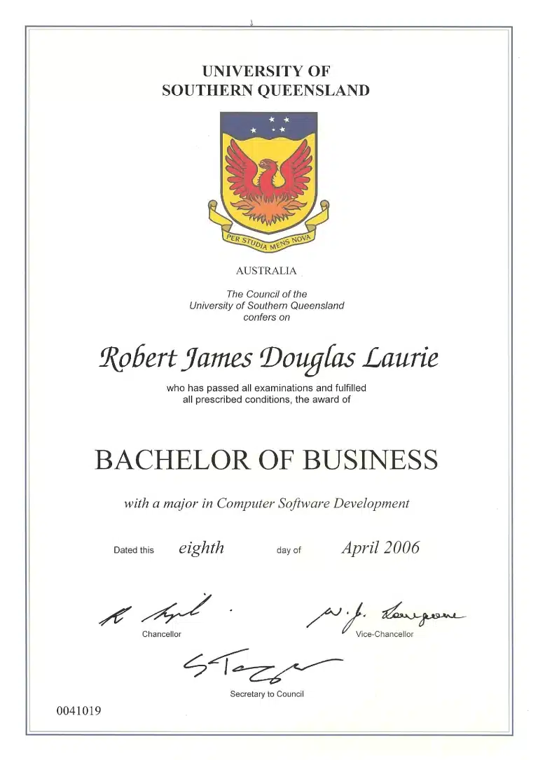 Bachelor-of-Business-Certificate